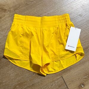 lululemon athletica Women's Vibrant Yellow Athletic Shorts